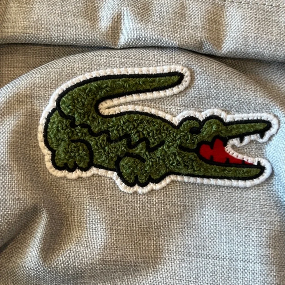 Lacoste Kids Argent Chine Heather Grey Backpack 9A6201-GH0‎ NWT